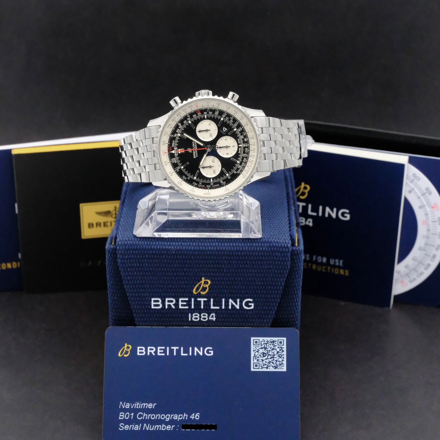 Breitling Navitimer 01 AB0127 (2022) - Black dial 46 mm Steel case (3/8)