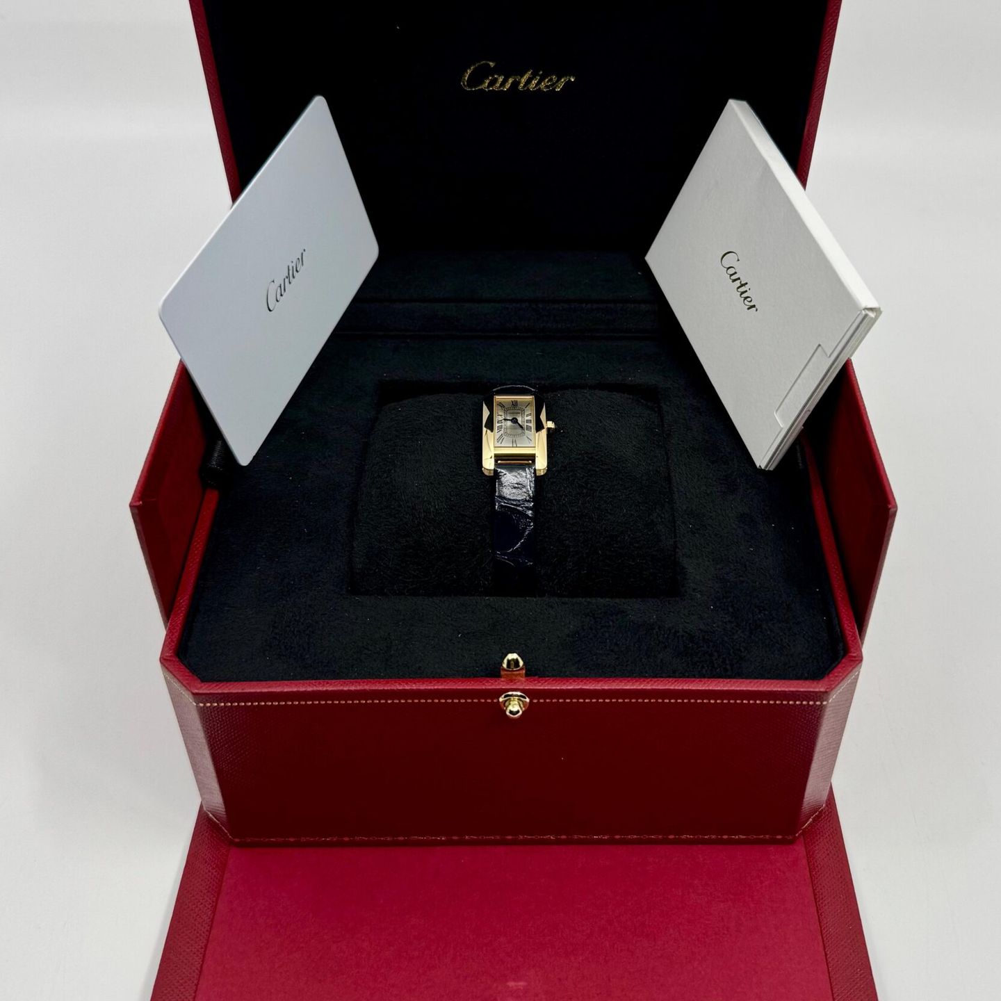 Cartier Tank Américaine WGTA0353 (2025) - Silver dial 15 mm Yellow Gold case (3/8)