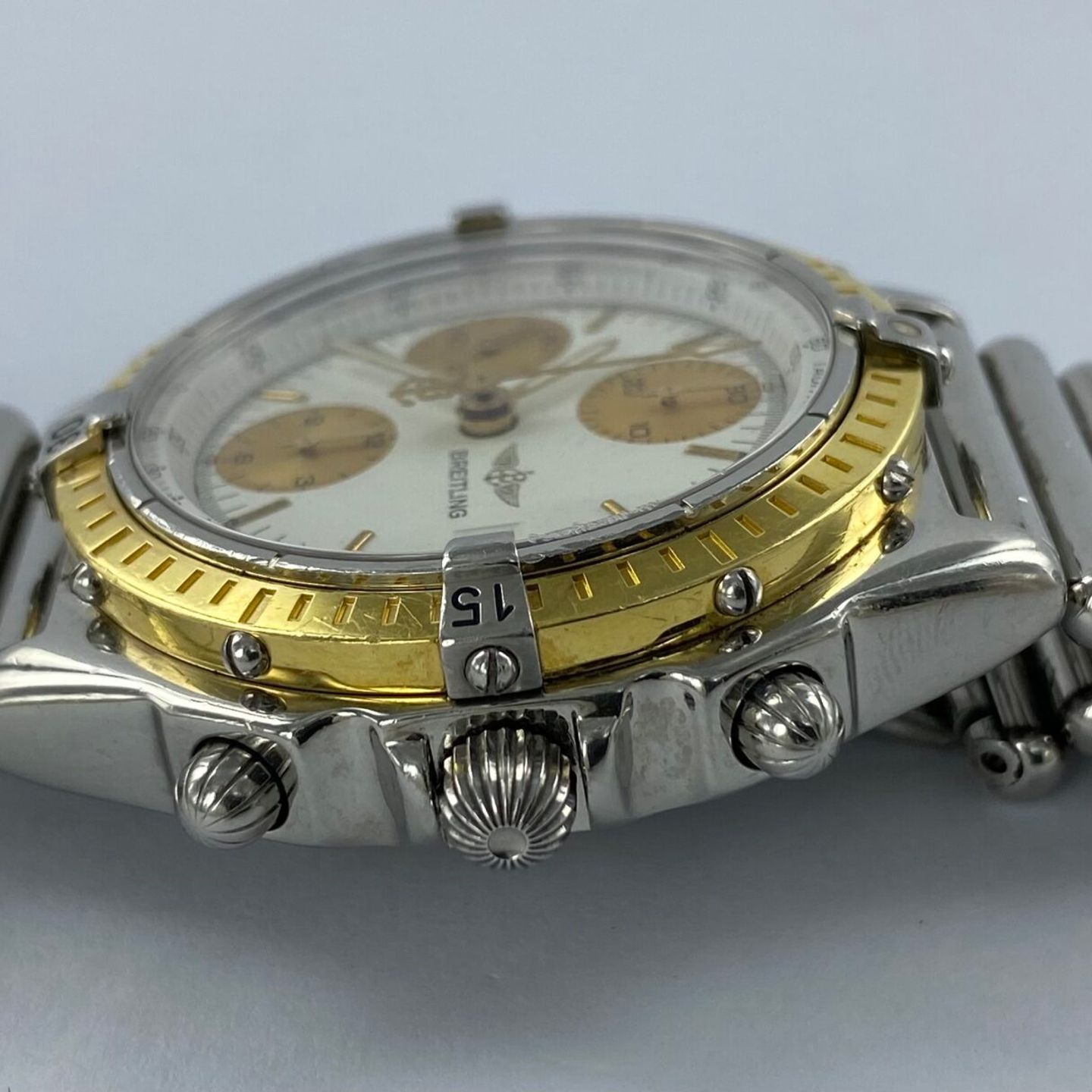 Breitling Chronomat D13050 (Onbekend (willekeurig serienummer)) - Wit wijzerplaat Onbekend Staal (6/8)