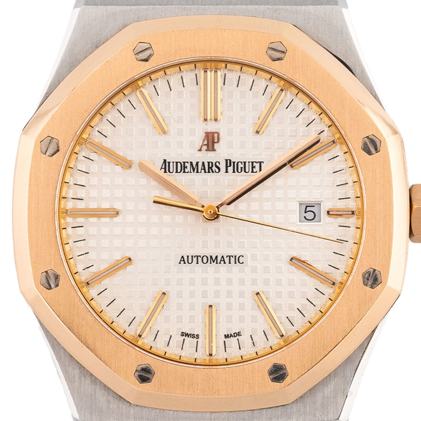 Audemars Piguet Royal Oak Selfwinding 15400SR.OO.1220SR.01 (Onbekend (willekeurig serienummer)) - Zilver wijzerplaat 41mm Staal (2/7)