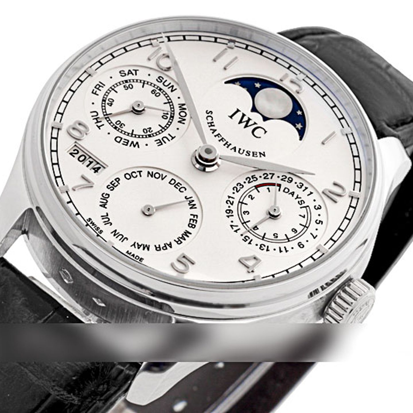 IWC Portuguese Perpetual Calendar IW502219 (2007) - Zilver wijzerplaat 42mm Platina (2/4)