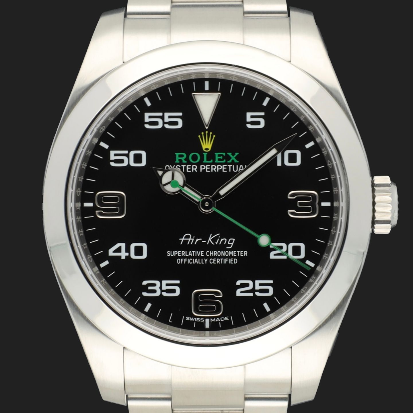 Rolex Air-King 116900 (2017) - Black dial 40 mm Steel case (3/8)
