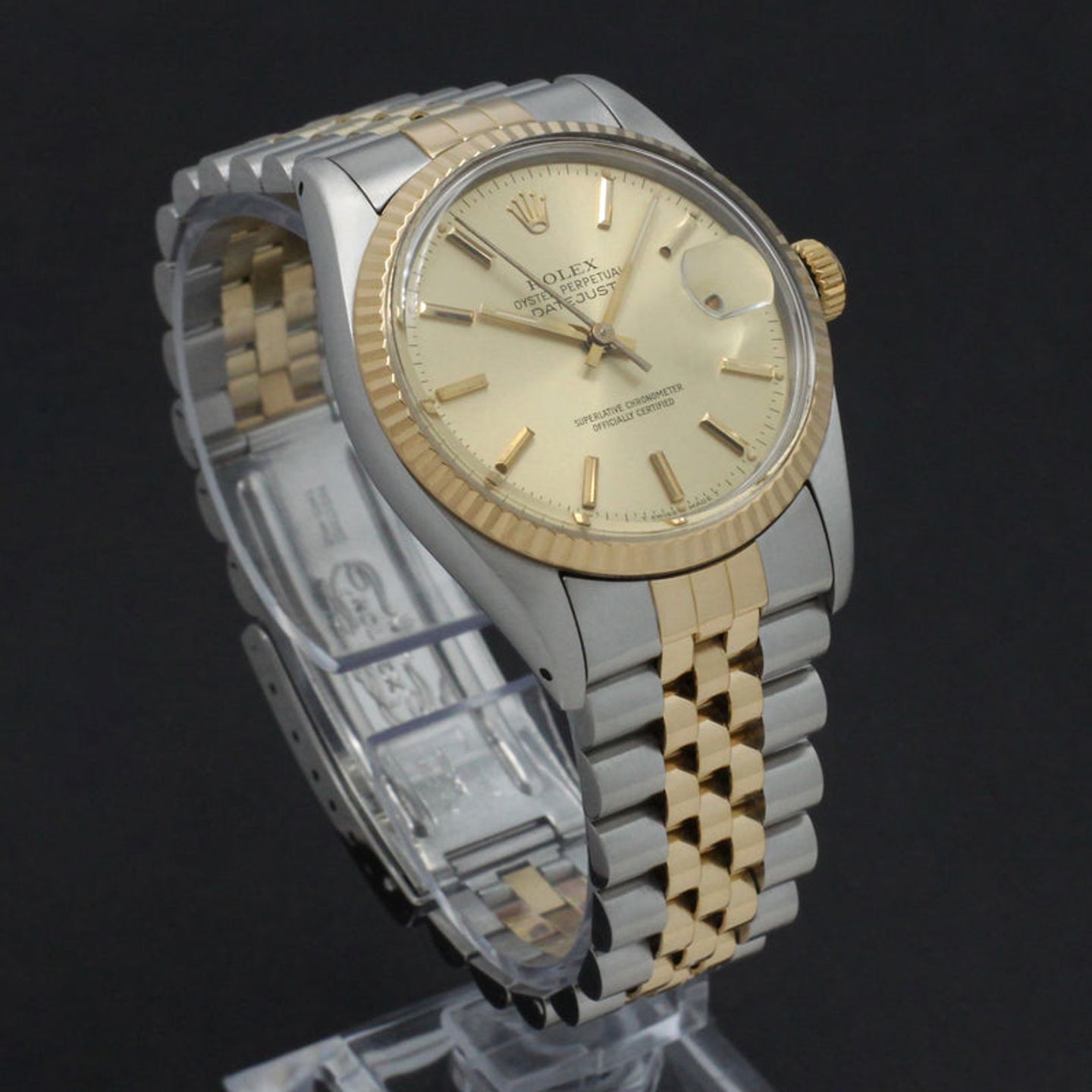 Rolex Datejust 36 16013 (1986) - Goud wijzerplaat 36mm Goud/Staal (4/7)