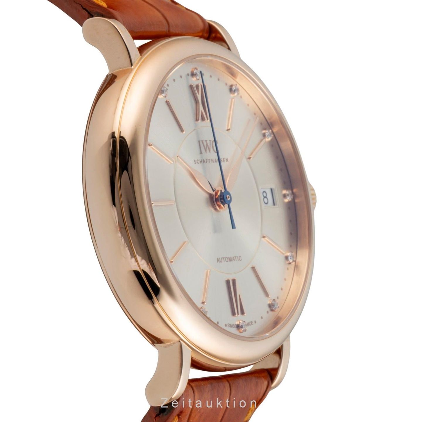 IWC Portofino Automatic IW458105 (Onbekend (willekeurig serienummer)) - Zilver wijzerplaat 37mm Roodgoud (6/8)