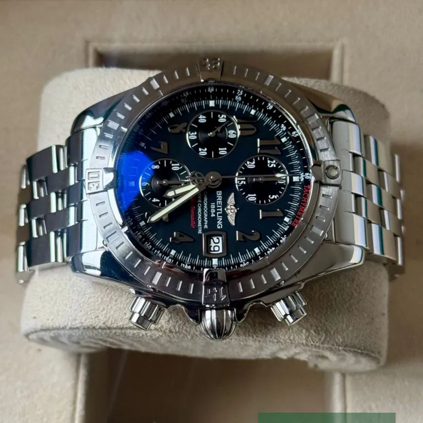 Breitling Chronomat Evolution A13356 (2008) - Black dial 44 mm Steel case (3/6)