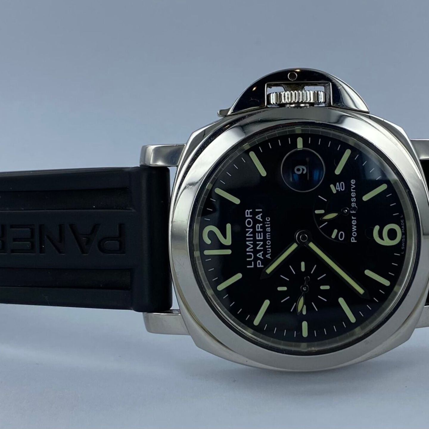 Panerai Luminor Power Reserve PAM00090 (2003) - Zwart wijzerplaat 44mm Staal (1/7)