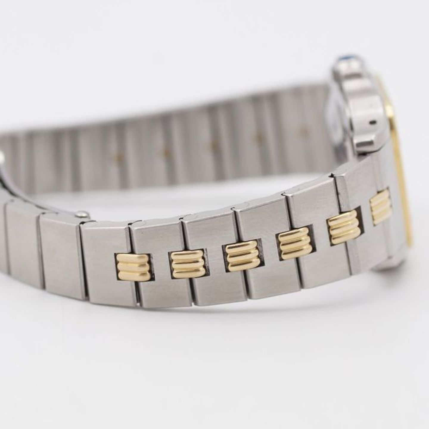 Cartier Santos 0902 (1990) - White dial 24 mm Gold/Steel case (5/8)