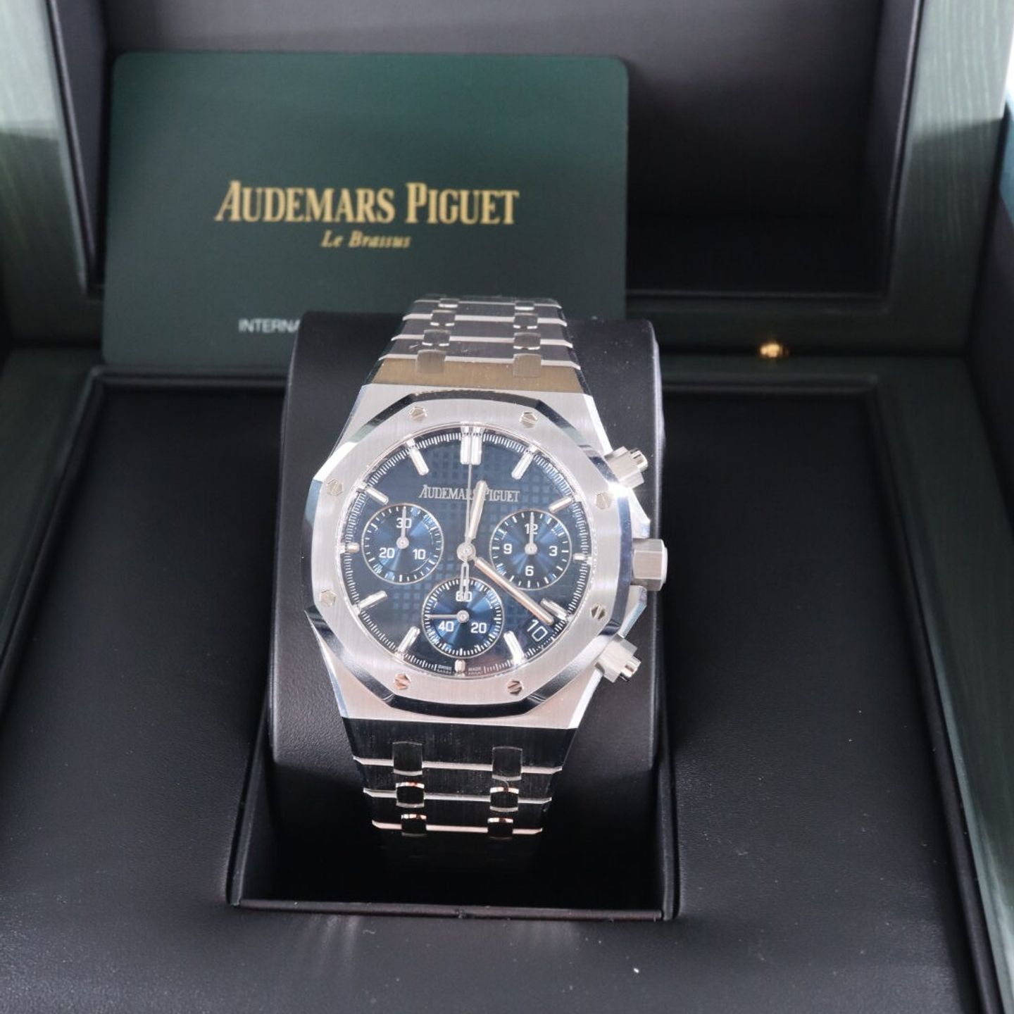 Audemars Piguet Royal Oak Chronograph 26240ST.OO.1320ST.05 (2024) - Blauw wijzerplaat 41mm Staal (7/8)