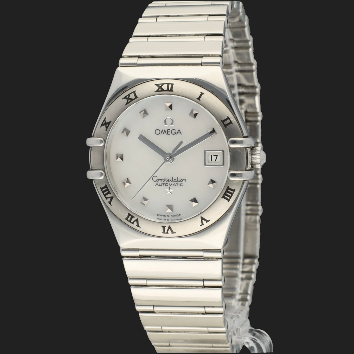 Omega Constellation 1591.71.00 (Unknown (random serial)) - White dial 28 mm Steel case (1/8)
