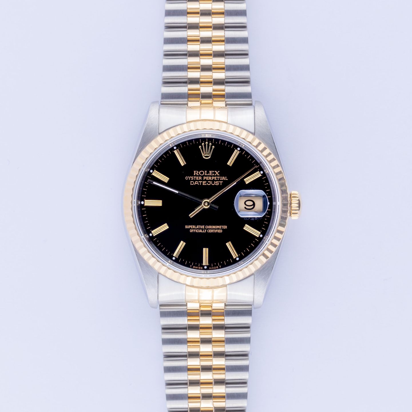 Rolex Datejust 36 16233 (1991) - 36mm Goud/Staal (3/8)