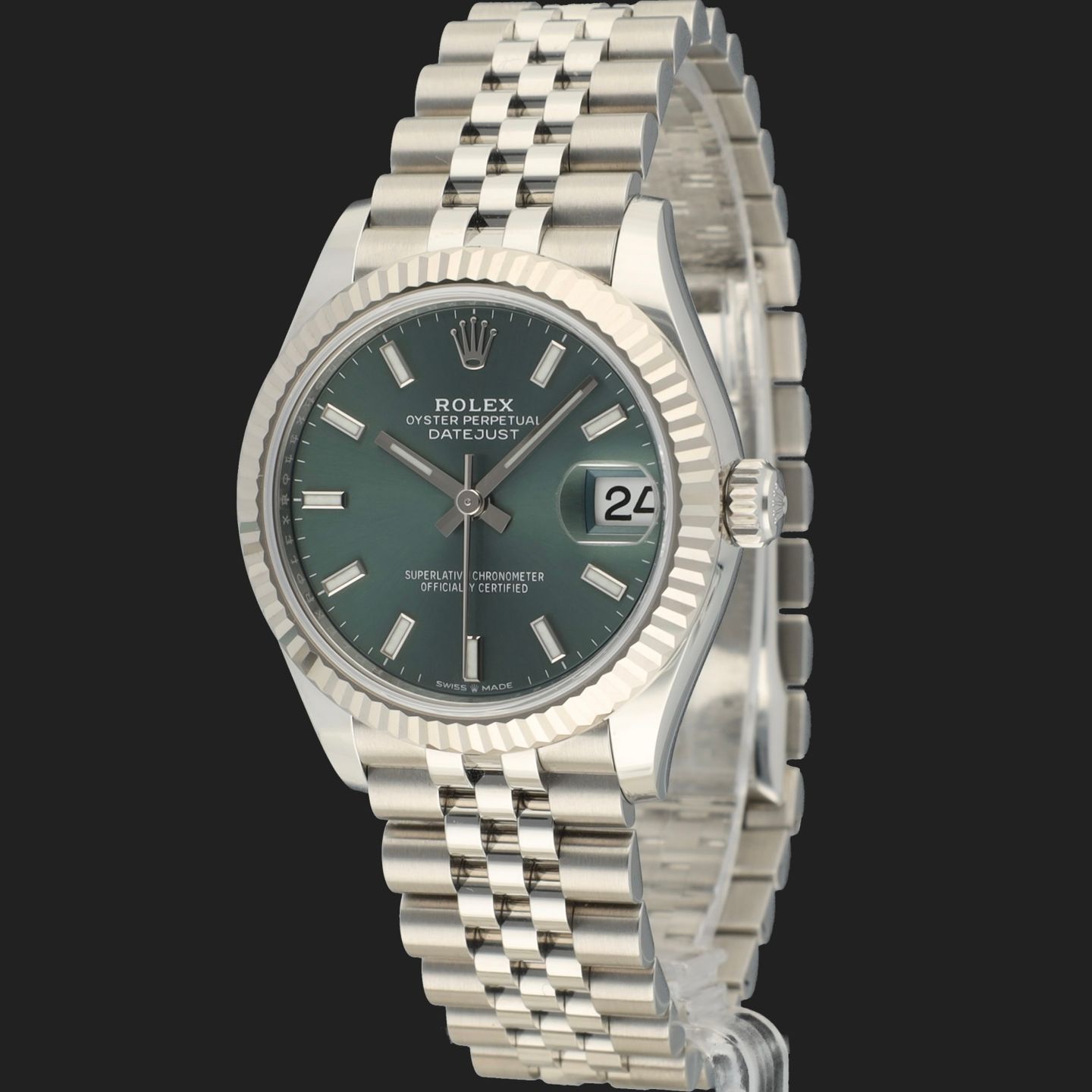 Rolex Datejust 31 278274 (2024) - Groen wijzerplaat 31mm Staal (1/8)