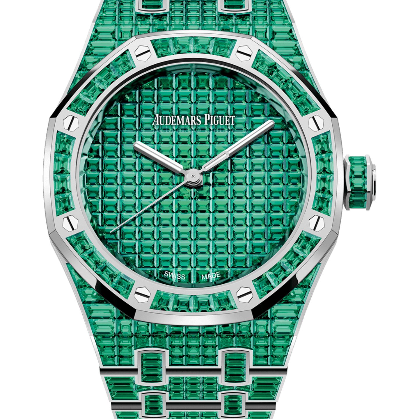 Audemars Piguet Royal Oak Selfwinding 15554BC.EE.1274BC.01 (2025) - Green dial 37 mm White Gold case (1/1)