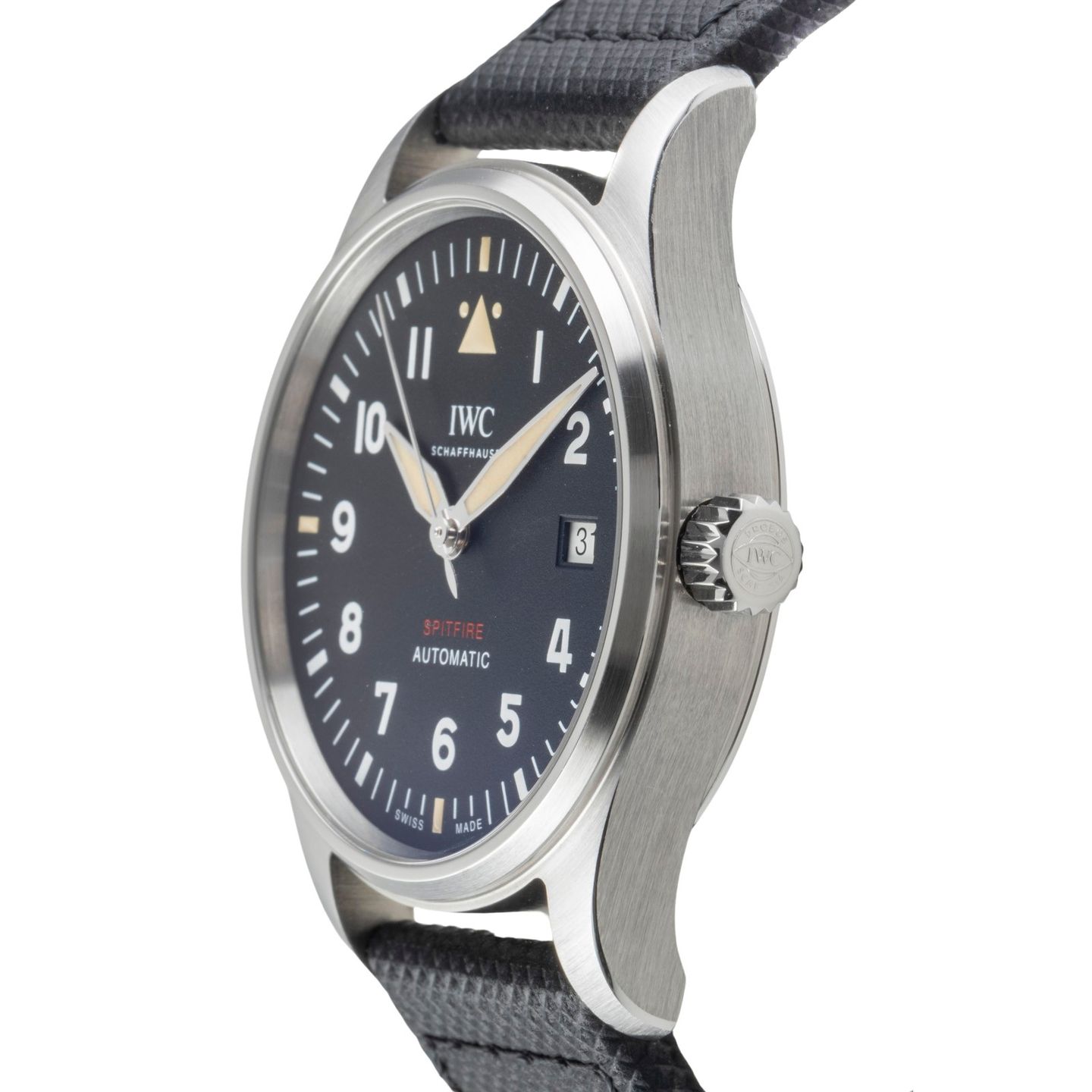 IWC Pilot IW326805 (Unknown (random serial)) - Black dial 39 mm Steel case (6/8)