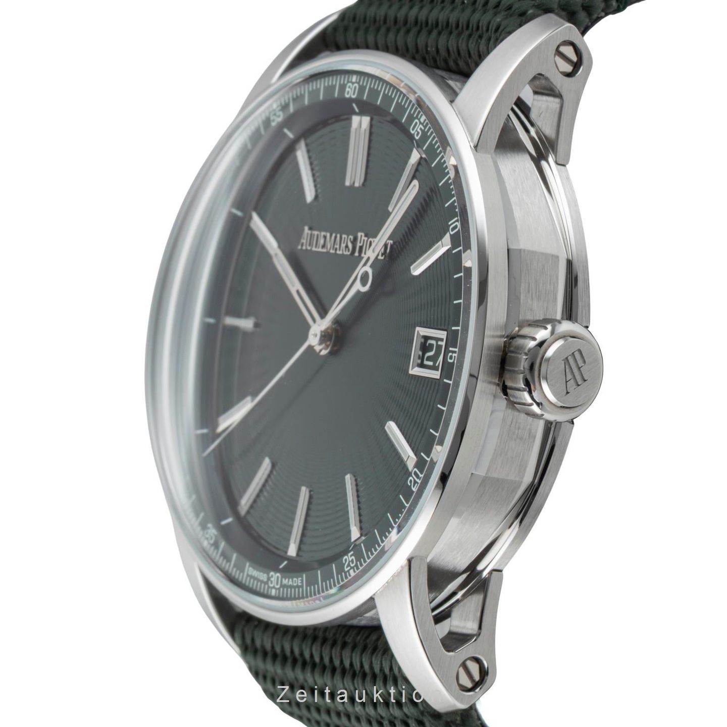 Audemars Piguet CODE 11.59 15210ST.OO.A056KB.01 (Unknown (random serial)) - Green dial 41 mm Steel case (5/8)