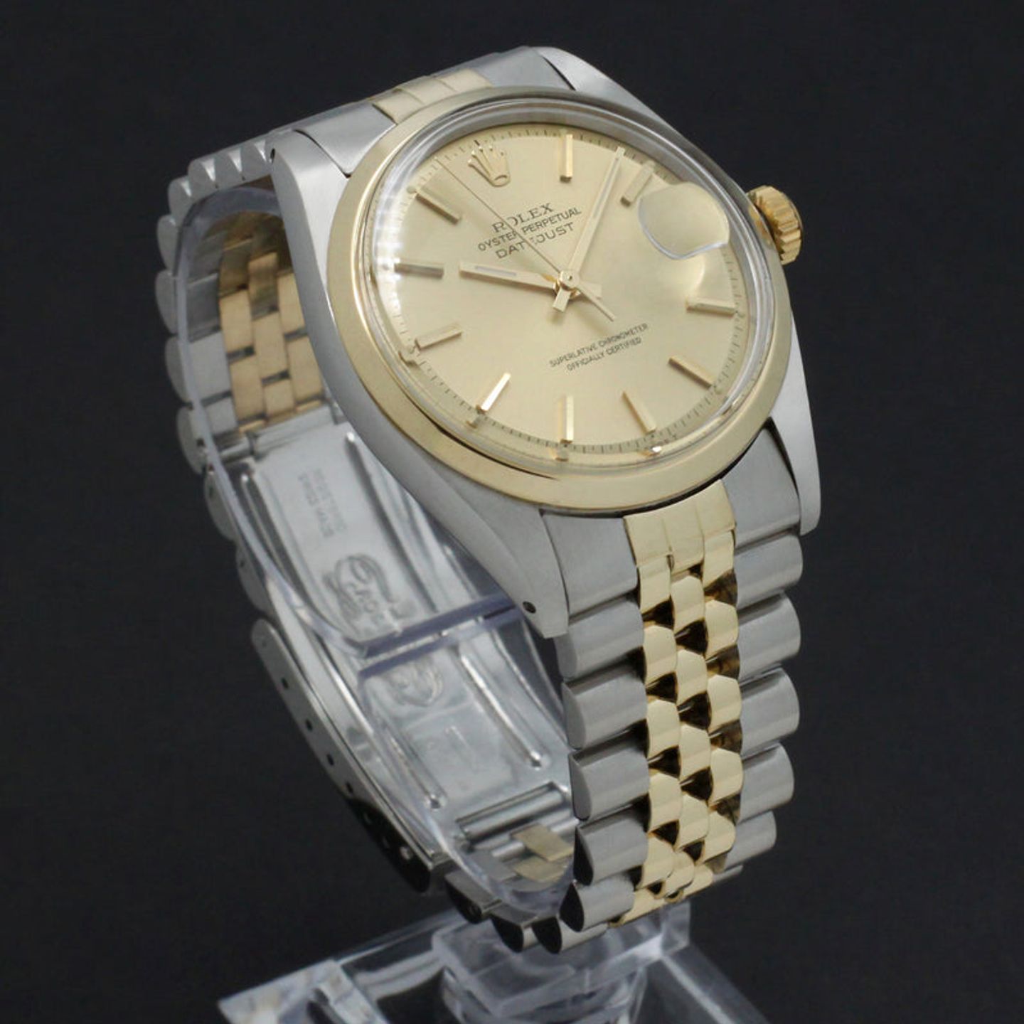 Rolex Datejust 1600 (1975) - Goud wijzerplaat 36mm Goud/Staal (6/7)