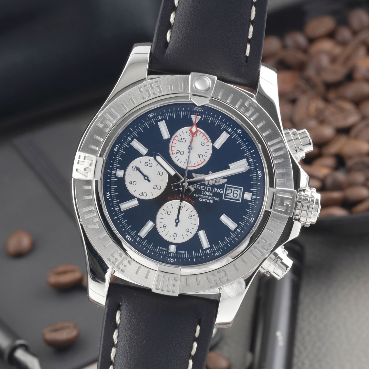 Breitling Super Avenger II A13371 (Unknown (random serial)) - 48 mm Steel case (3/8)