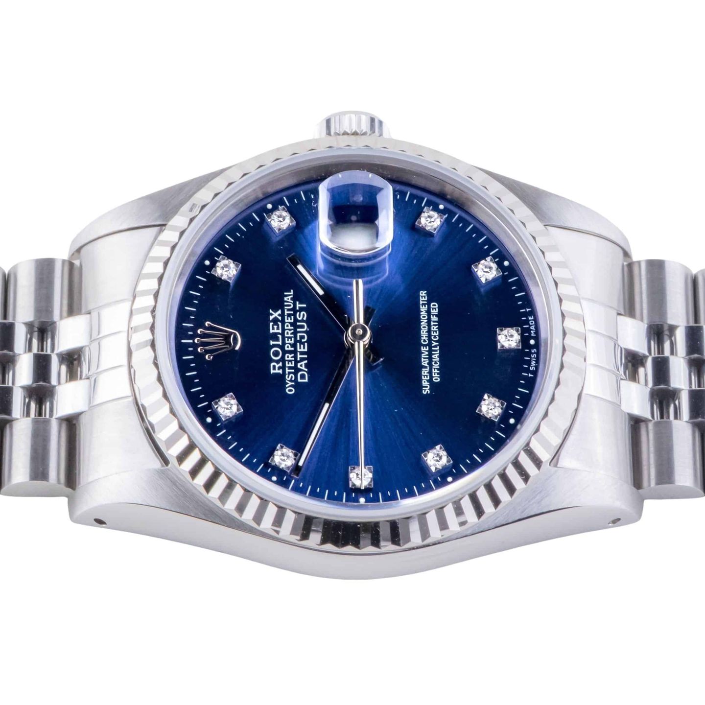 Rolex Datejust 36 16234 (1991) - Blue dial 36 mm Steel case (5/8)