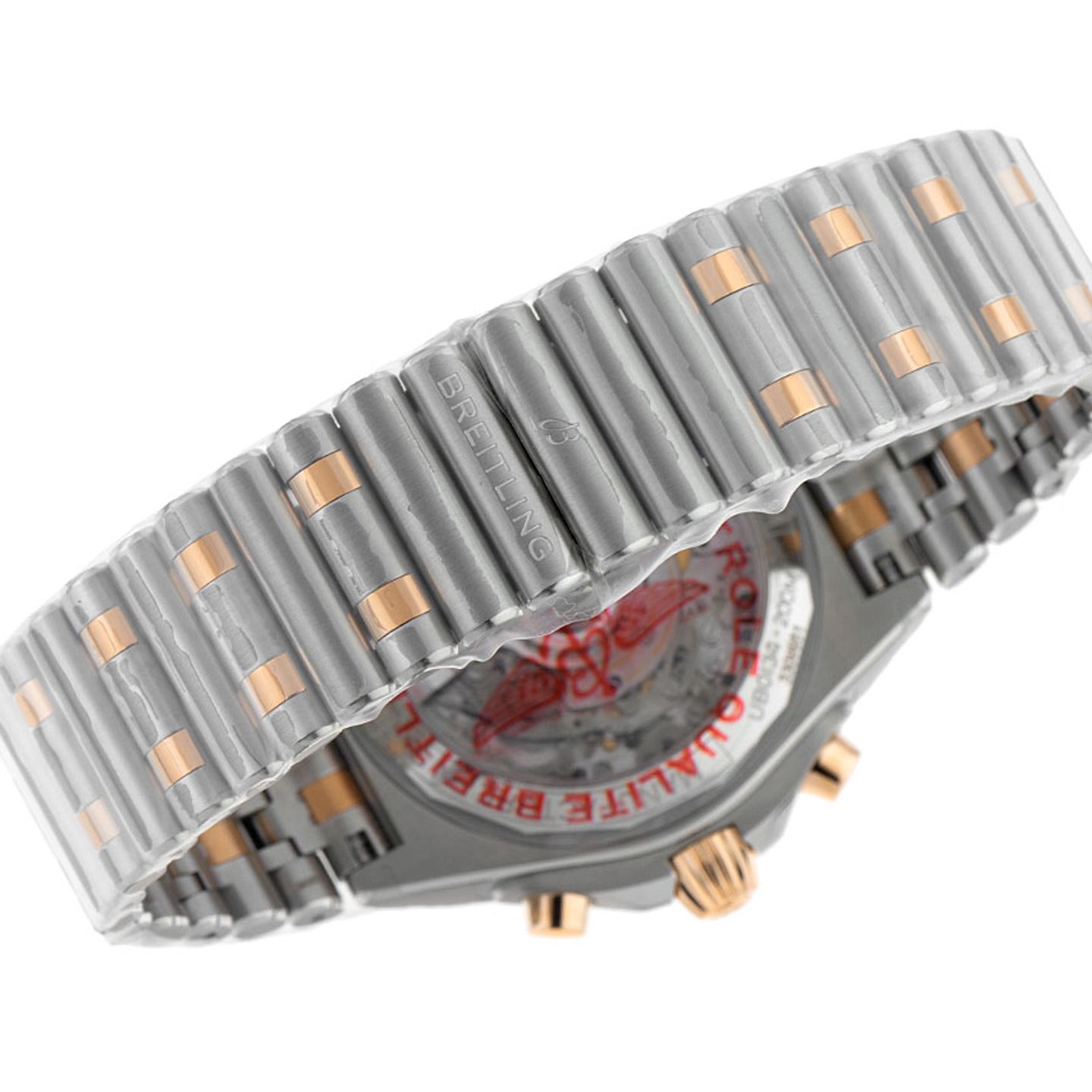 Breitling Chronomat 42 UB0134131L1U1 (2025) - Green dial 43 mm Gold/Steel case (7/7)