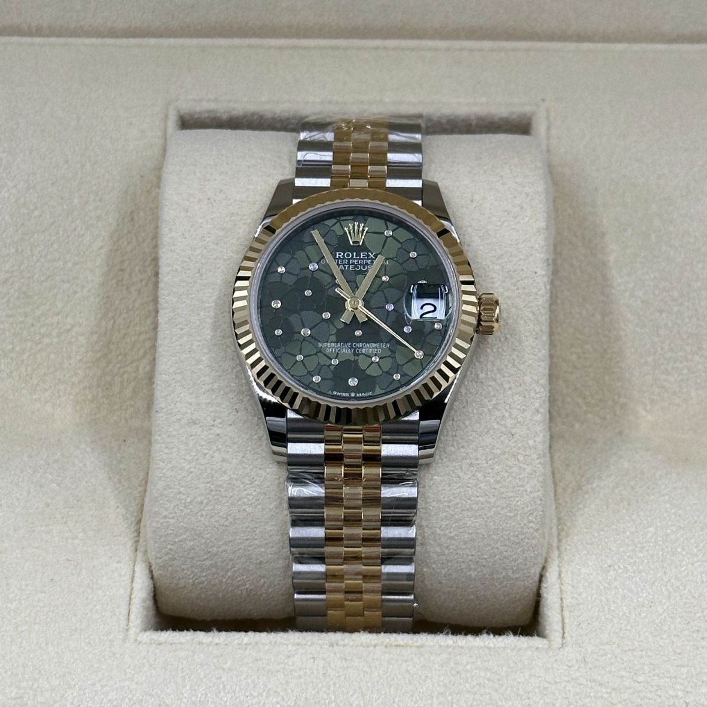 Rolex Datejust 31 278273 (2024) - Groen wijzerplaat 31mm Staal (5/8)