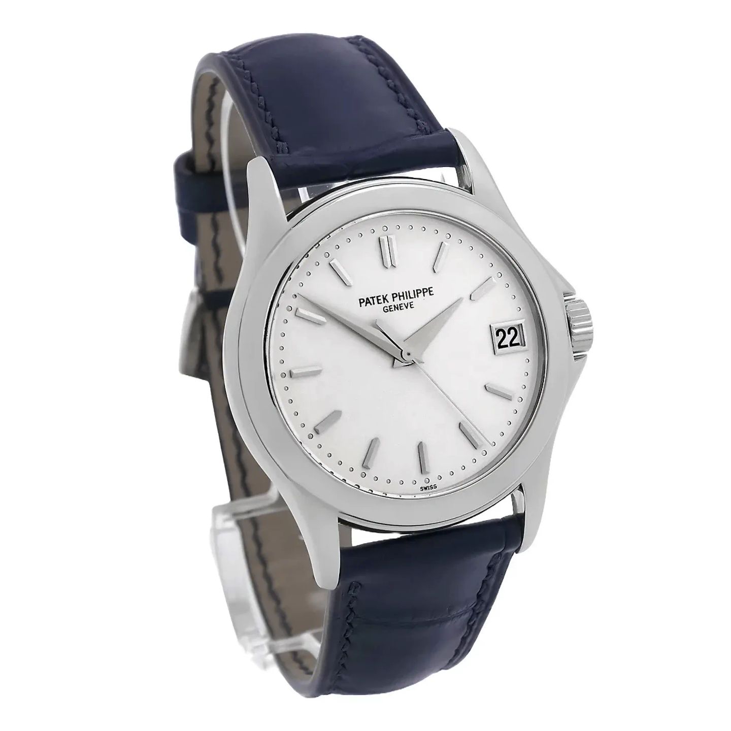 Patek Philippe Calatrava 5107G-001 (2002) - White dial 38 mm White Gold case (5/8)