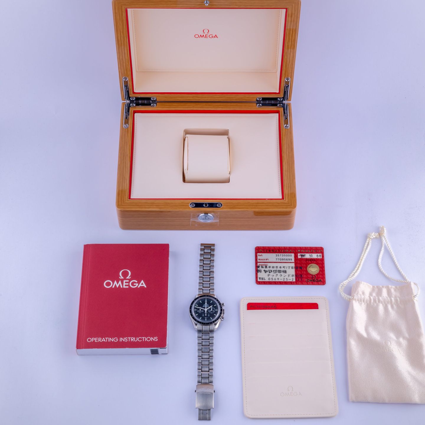 Omega Speedmaster Professional Moonwatch 3573.50.00 (2007) - Zwart wijzerplaat 42mm Staal (8/8)