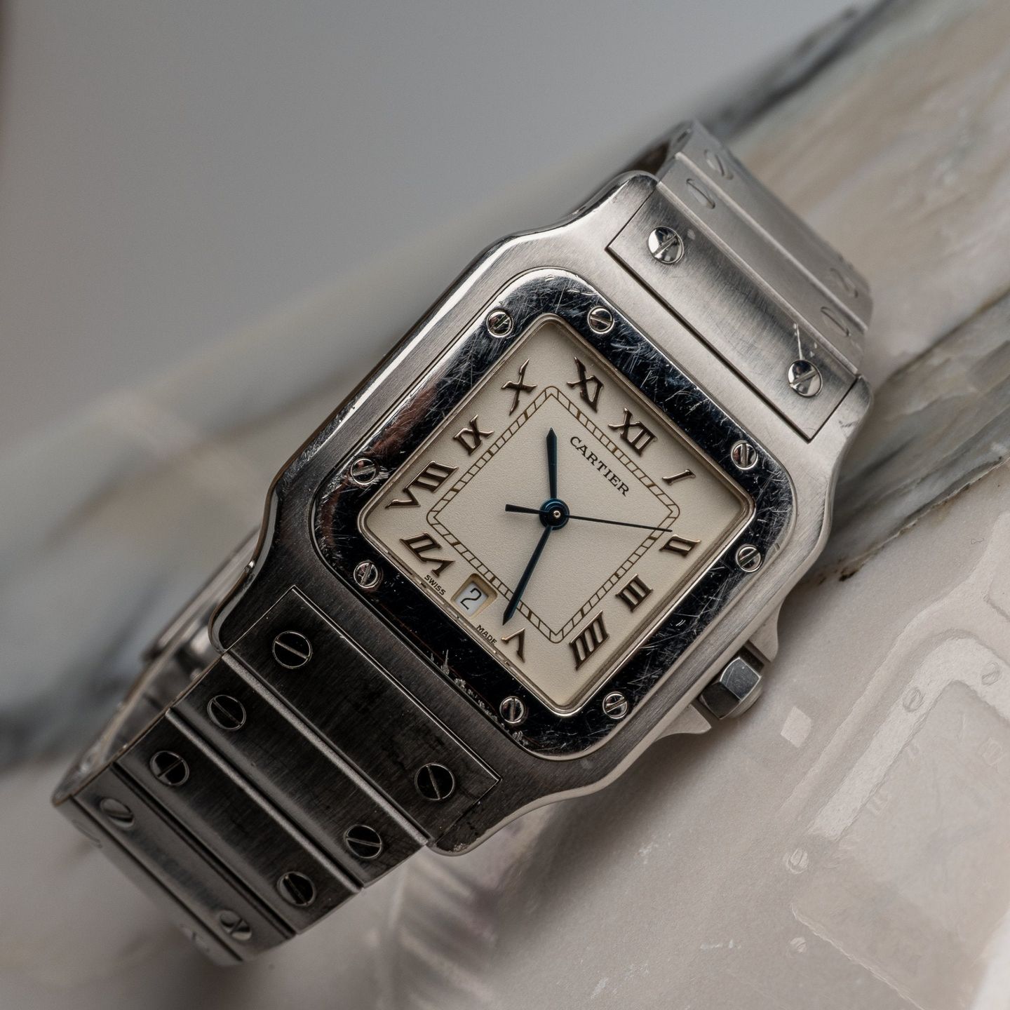 Cartier Santos Galbée 1564 (Unknown (random serial)) - Unknown dial 29 mm Steel case (3/8)