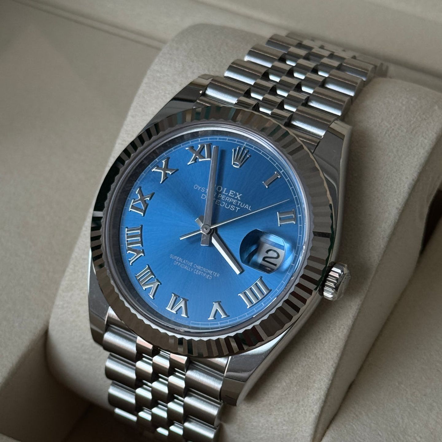 Rolex Datejust 41 126334 (2025) - Blue dial 41 mm Steel case (1/5)