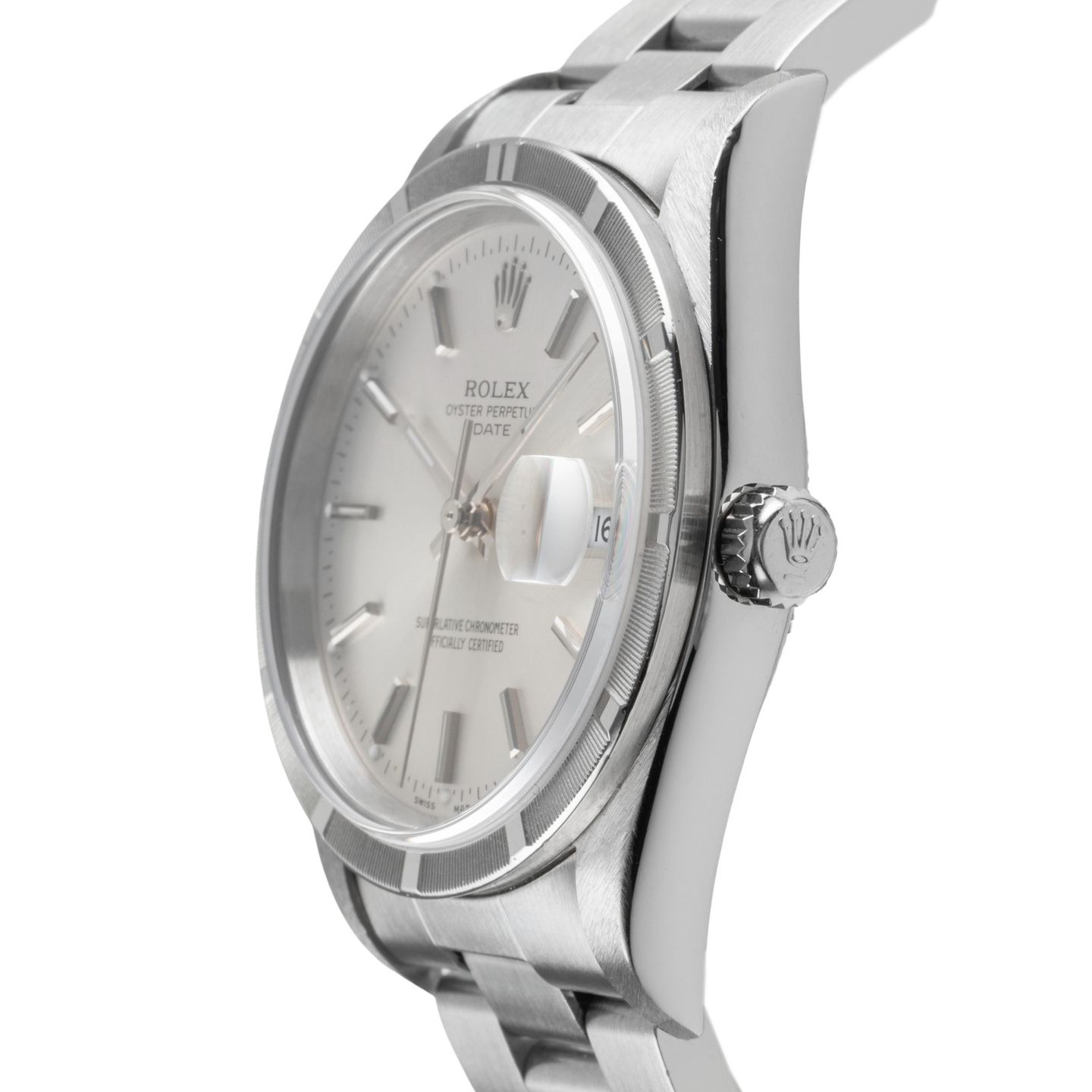 Rolex Oyster Perpetual Date 15210 (2000) - 34mm Staal (6/8)