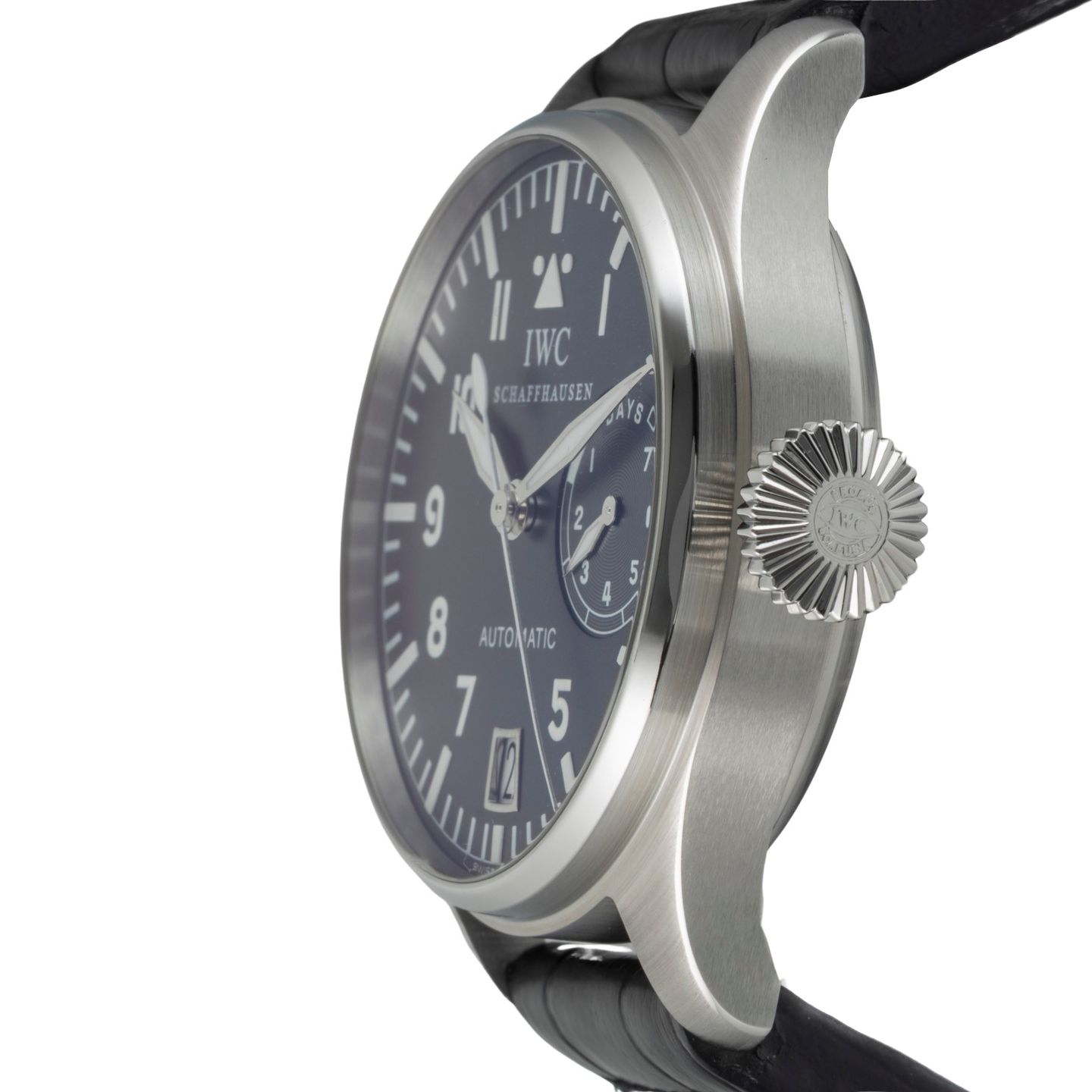 IWC Big Pilot IW500201 (Onbekend (willekeurig serienummer)) - Zwart wijzerplaat 46mm Staal (6/8)