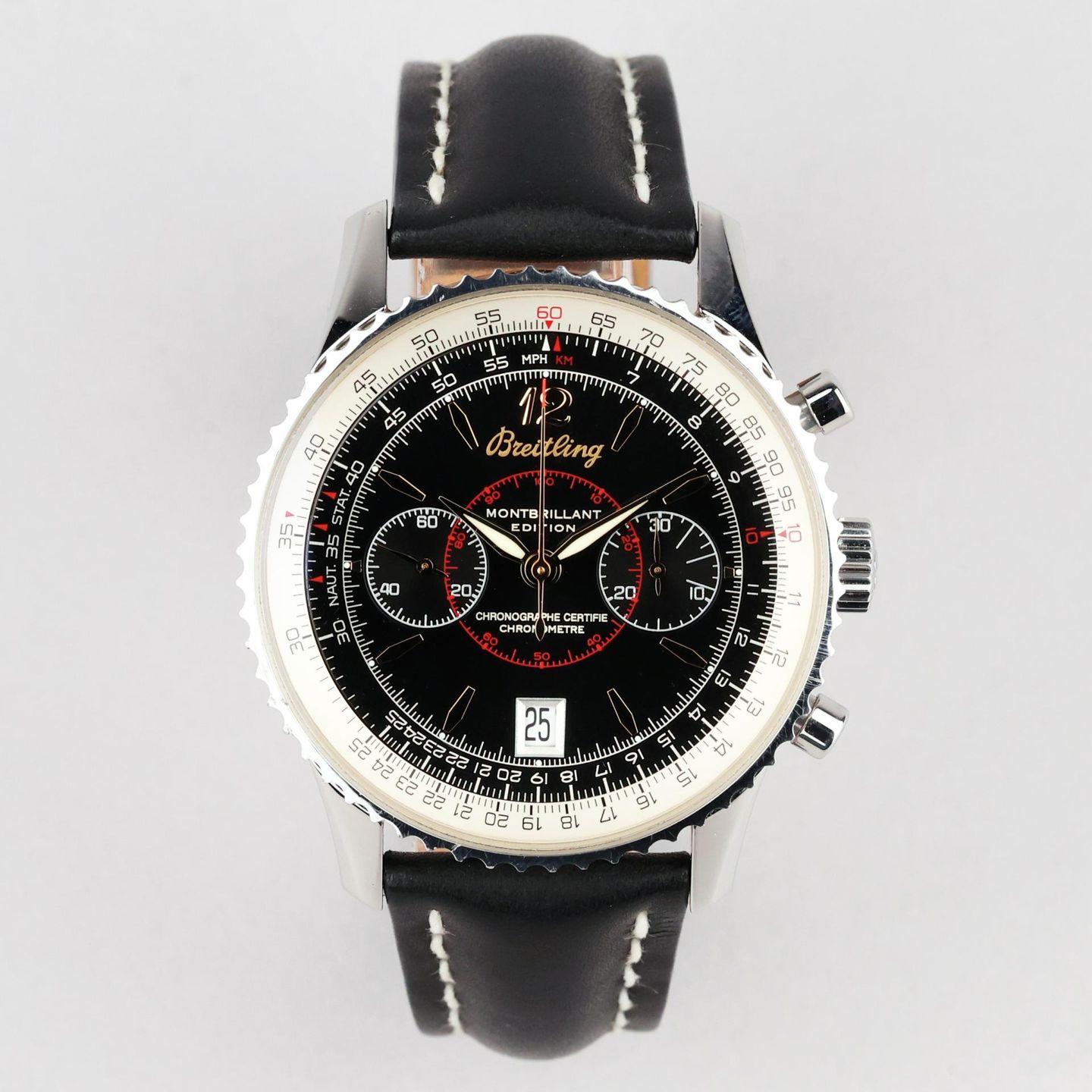 Breitling Montbrillant A48330 (2005) - 43mm Staal (1/8)