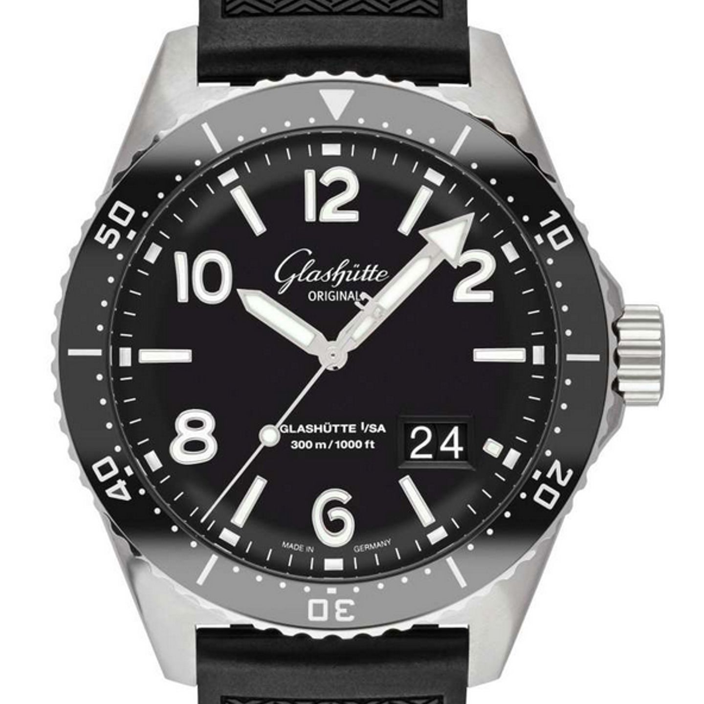 Glashütte Original SeaQ Panorama Date 1-36-13-01-80-33 (2024) - Black dial 43 mm Steel case (1/1)