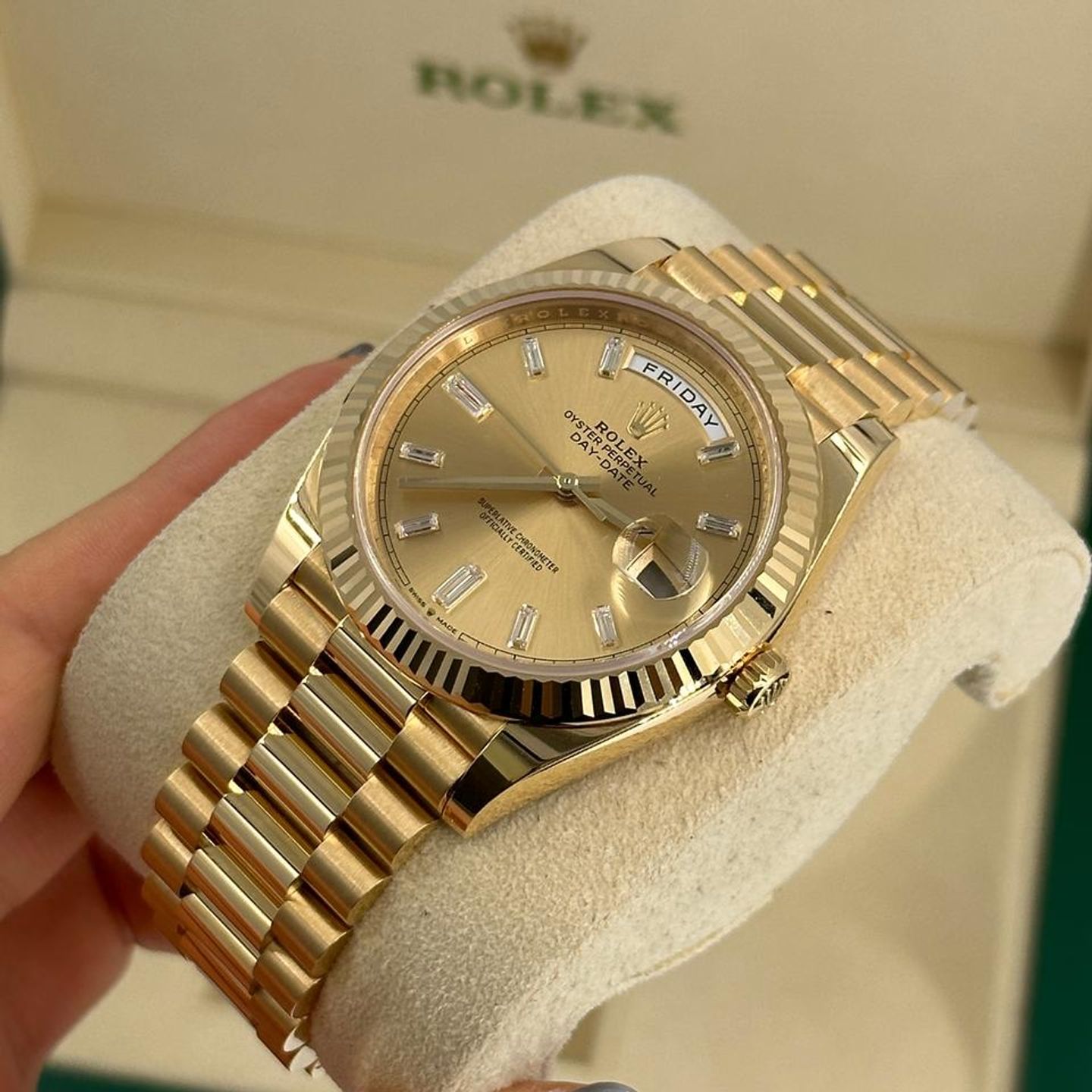 Rolex Day-Date 228238 (2025) - Goud wijzerplaat 40mm Geelgoud (7/10)