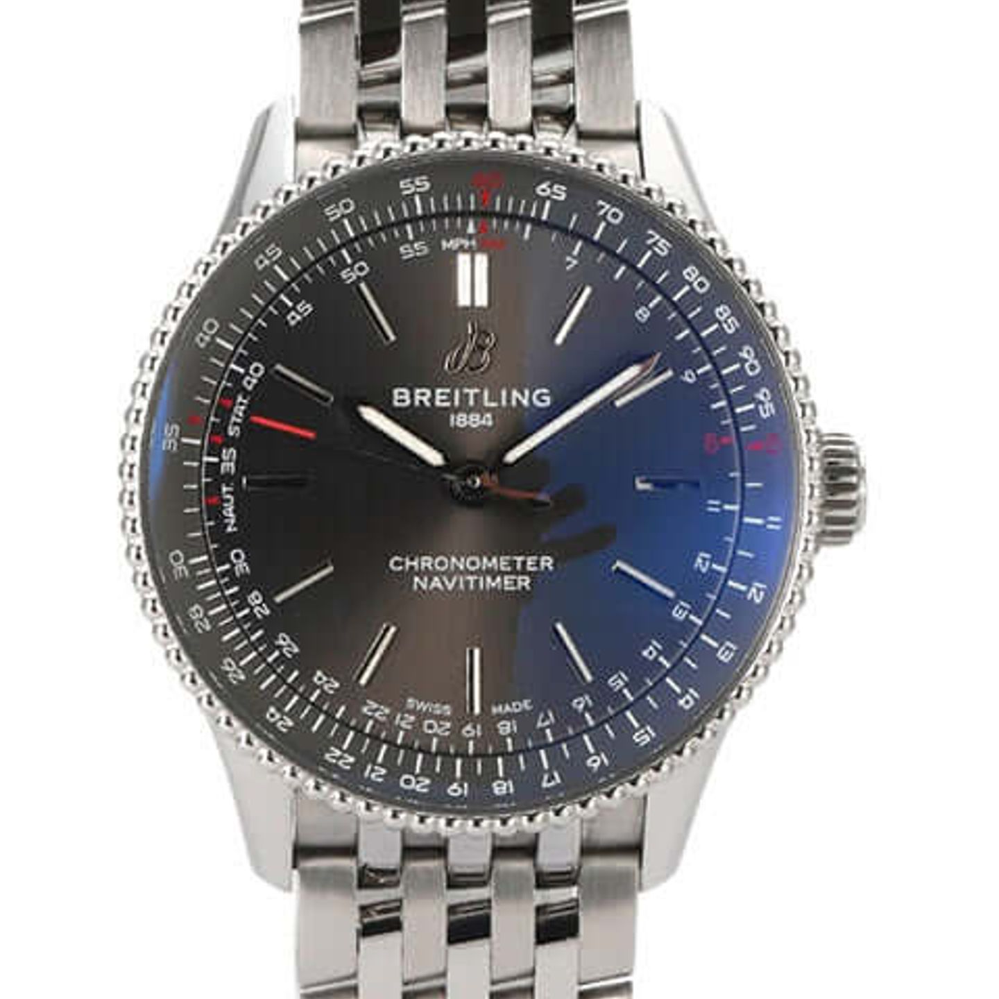 Breitling Navitimer A17395161C1A1 (2023) - Blauw wijzerplaat 35mm Staal (1/8)