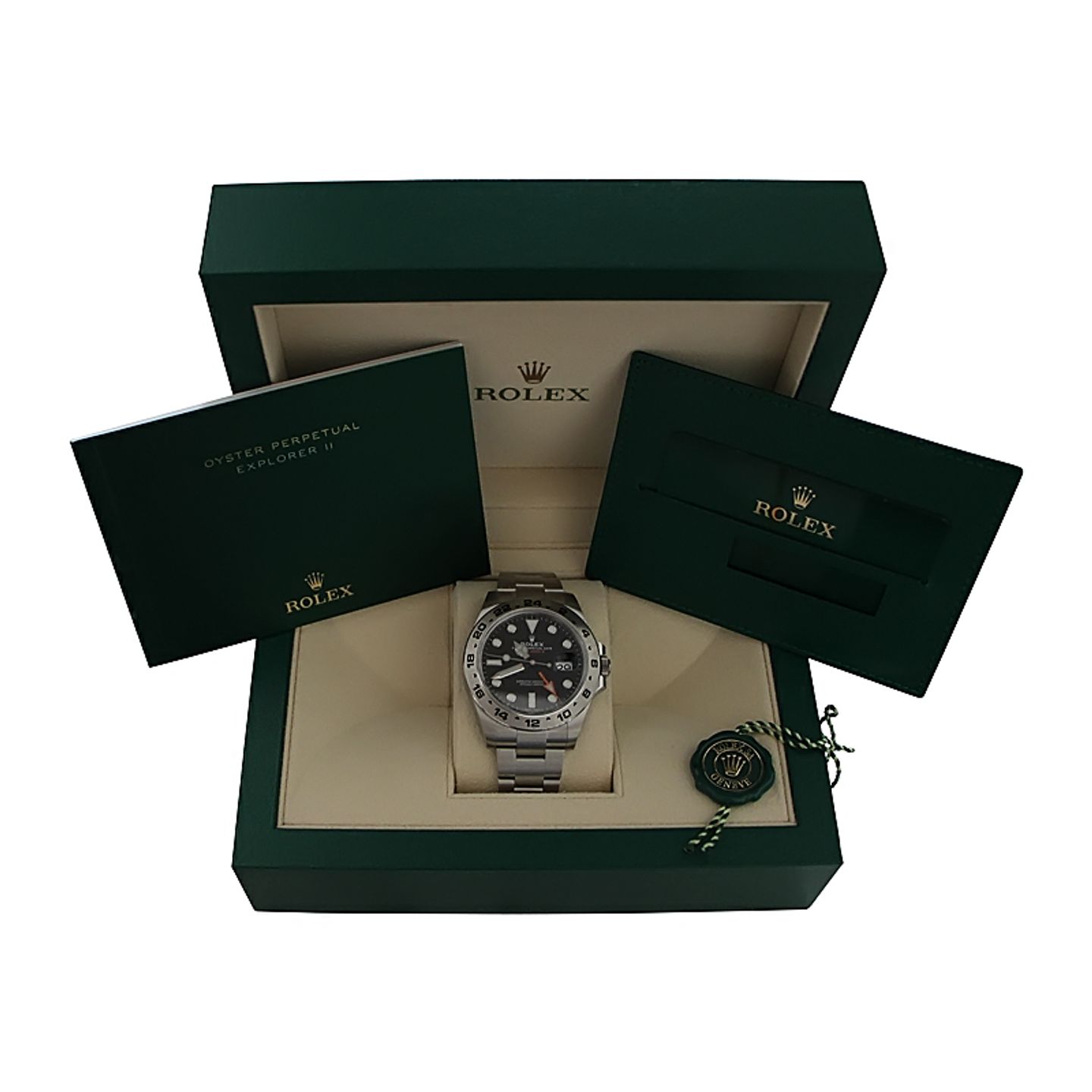 Rolex Explorer II 216570 (2020) - Zwart wijzerplaat 42mm Staal (4/4)