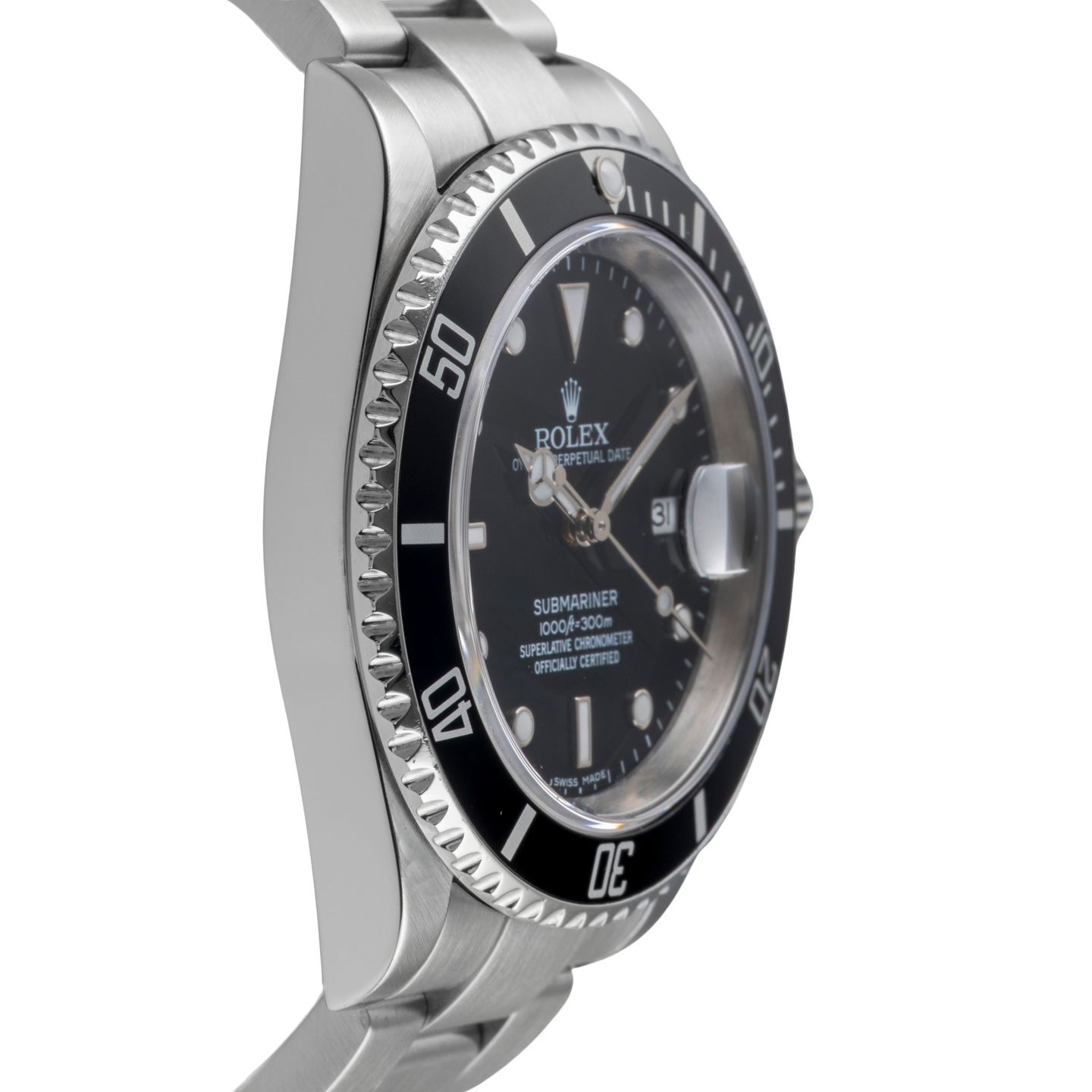 Rolex Submariner Date 16610T (Unknown (random serial)) - Black dial 40 mm Steel case (7/8)