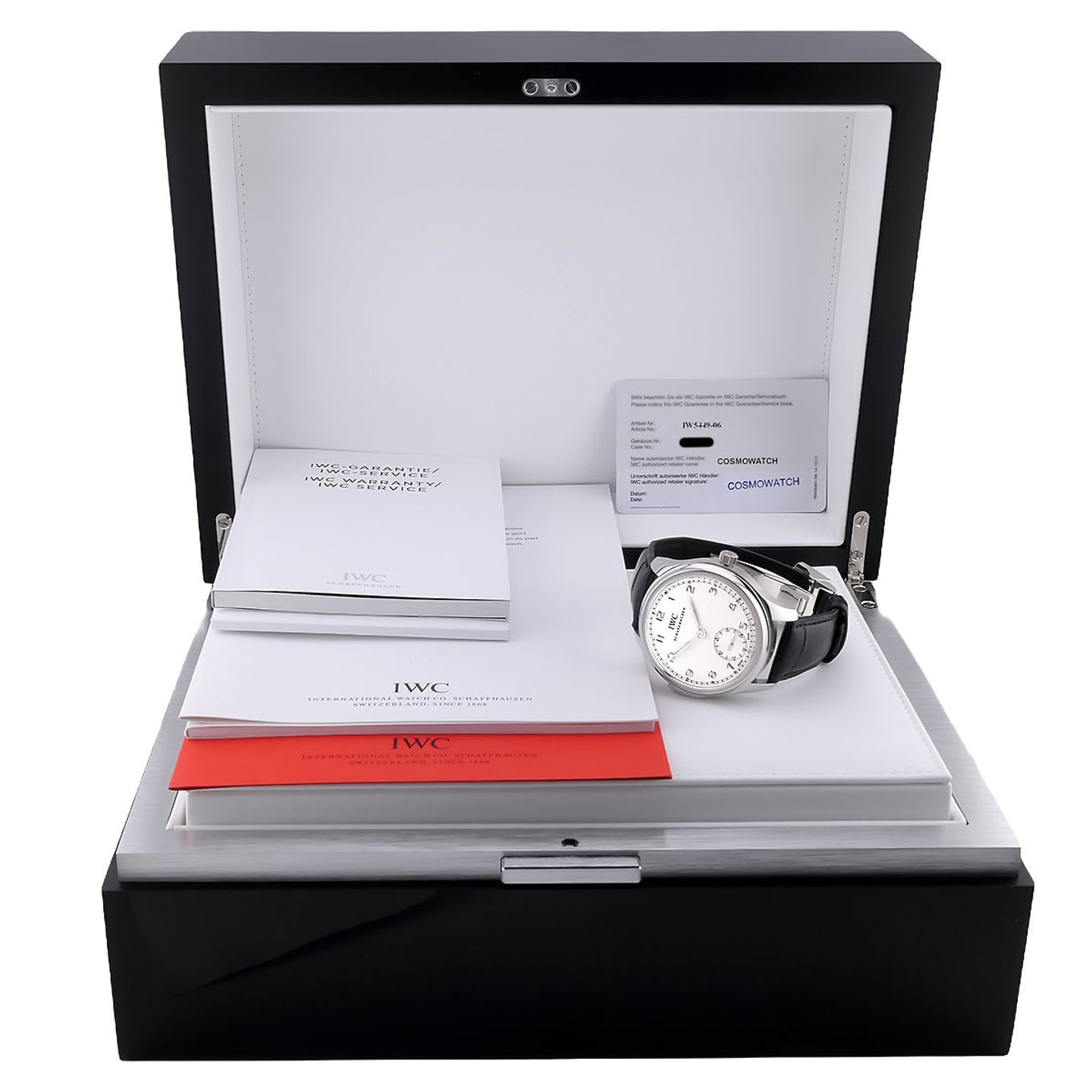 IWC Portuguese Minute Repeater IW544906 (Unknown (random serial)) - Silver dial 44 mm Platinum case (8/8)