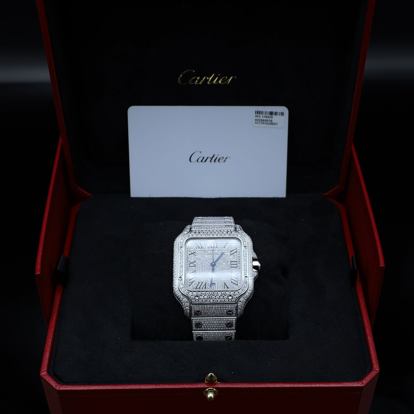 Cartier Santos WSSA0018 (2024) - Diamond dial 40 mm Steel case (6/6)