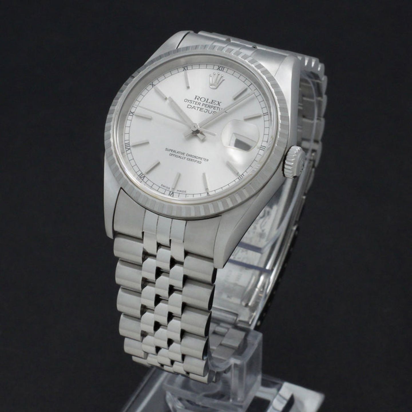 Rolex Datejust 36 16220 (1999) - Silver dial 36 mm Steel case (2/7)