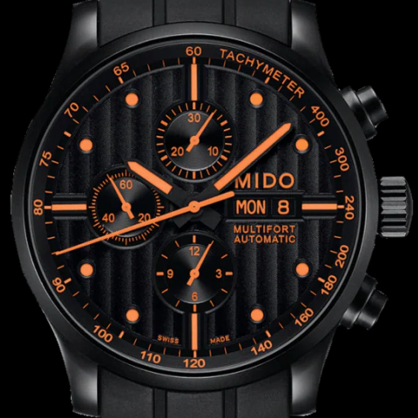 Mido Multifort Chronograph M005.614.37.051.01 (Onbekend (willekeurig serienummer)) - Zwart wijzerplaat 44mm Staal (1/1)