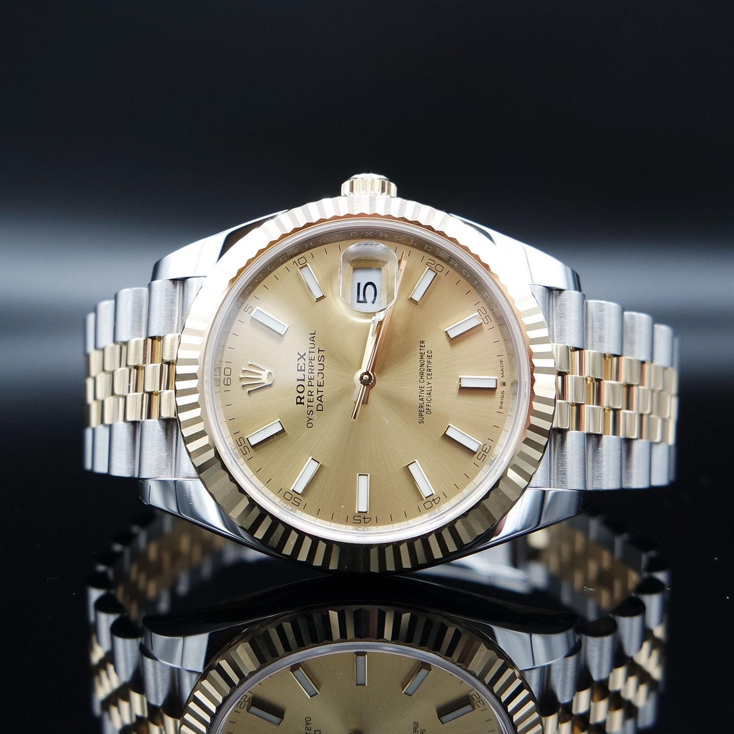 Rolex Datejust 41 126333 (2022) - Champagne dial 41 mm Gold/Steel case (1/6)