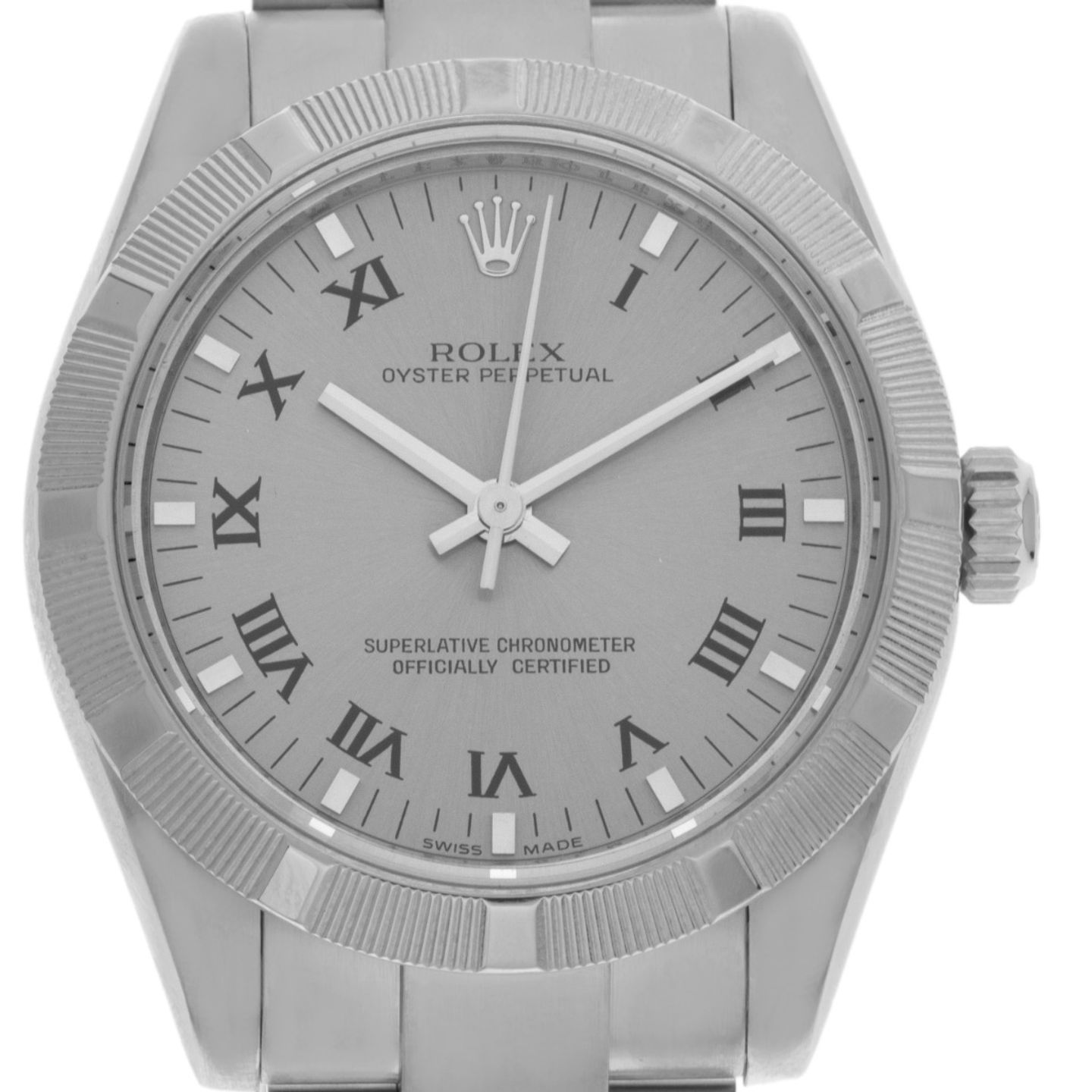 Rolex Oyster Perpetual 31 177210 (2007) - Grey dial 31 mm Steel case (1/8)