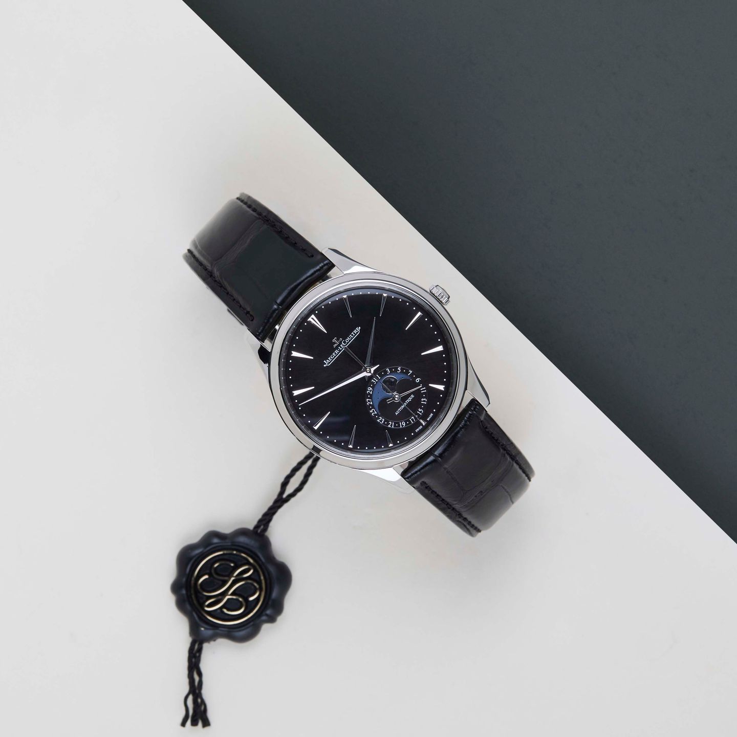 Jaeger-LeCoultre Master Ultra Thin Moon Q1368471 (2021) - Black dial 39 mm Steel case (2/8)