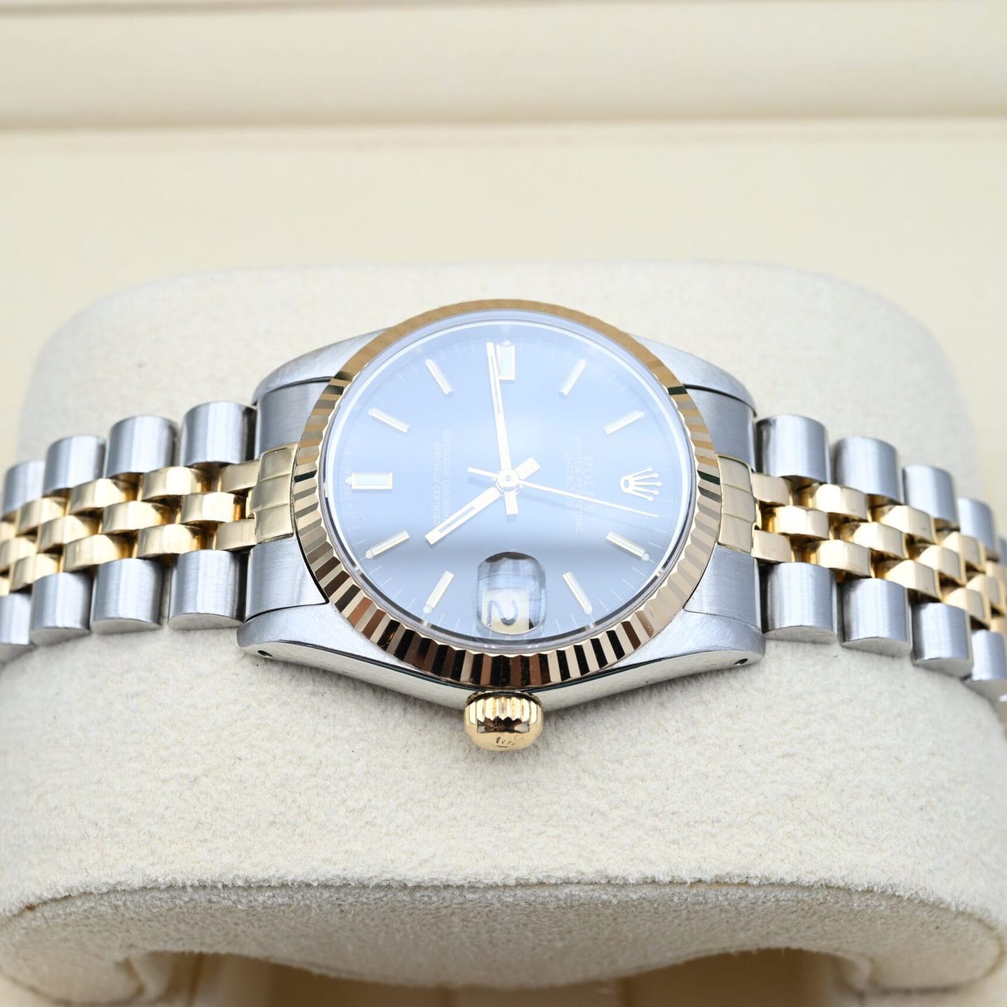 Rolex Datejust 31 68273 (1988) - Zwart wijzerplaat 31mm Goud/Staal (4/6)