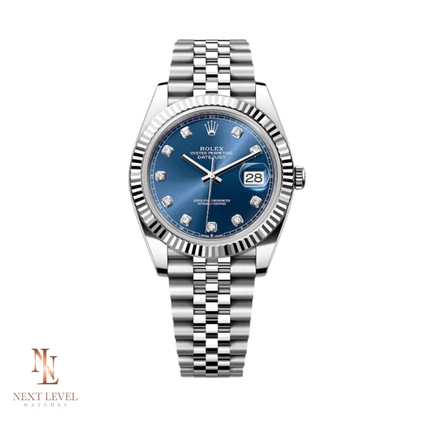 Rolex Datejust 41 126334 (2023) - Blue dial 41 mm Steel case (1/4)