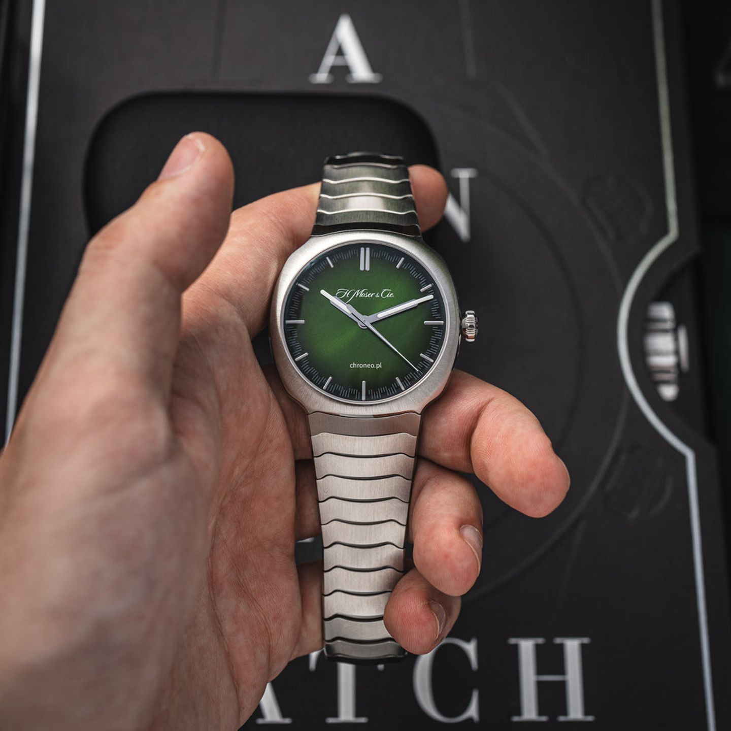 Unknown Unknown 6200-1200 (2023) - Groen wijzerplaat 40mm Staal (7/8)