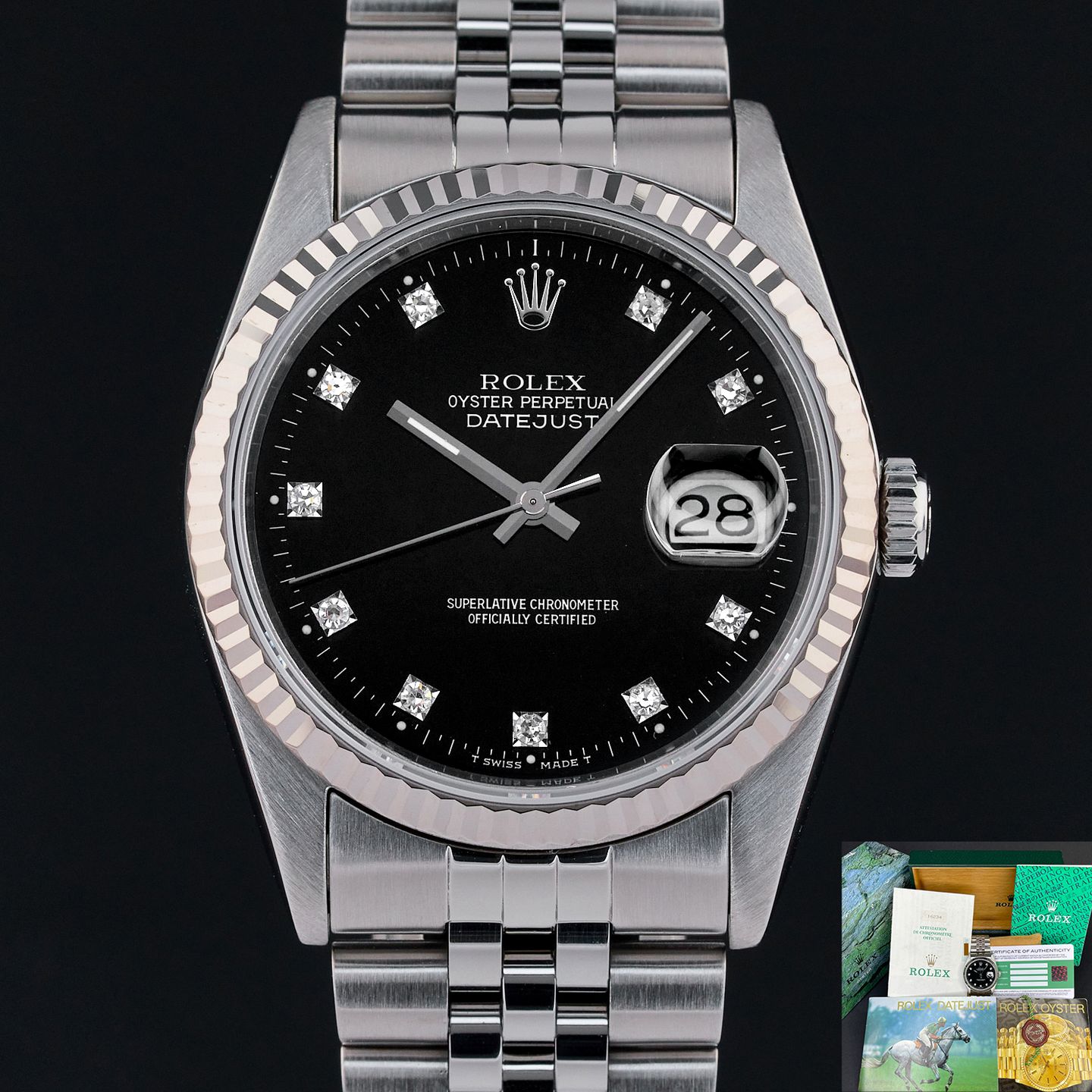 Rolex Datejust 36 16234 (1988) - 36mm Staal (1/8)