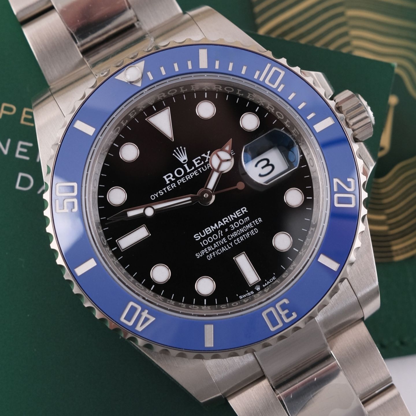 Rolex Submariner Date 126619LB (2025) - Zwart wijzerplaat 41mm Witgoud (1/8)