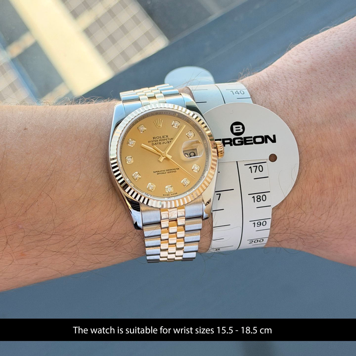 Rolex Datejust 36 116233 (2009) - Champagne dial 36 mm Gold/Steel case (2/8)