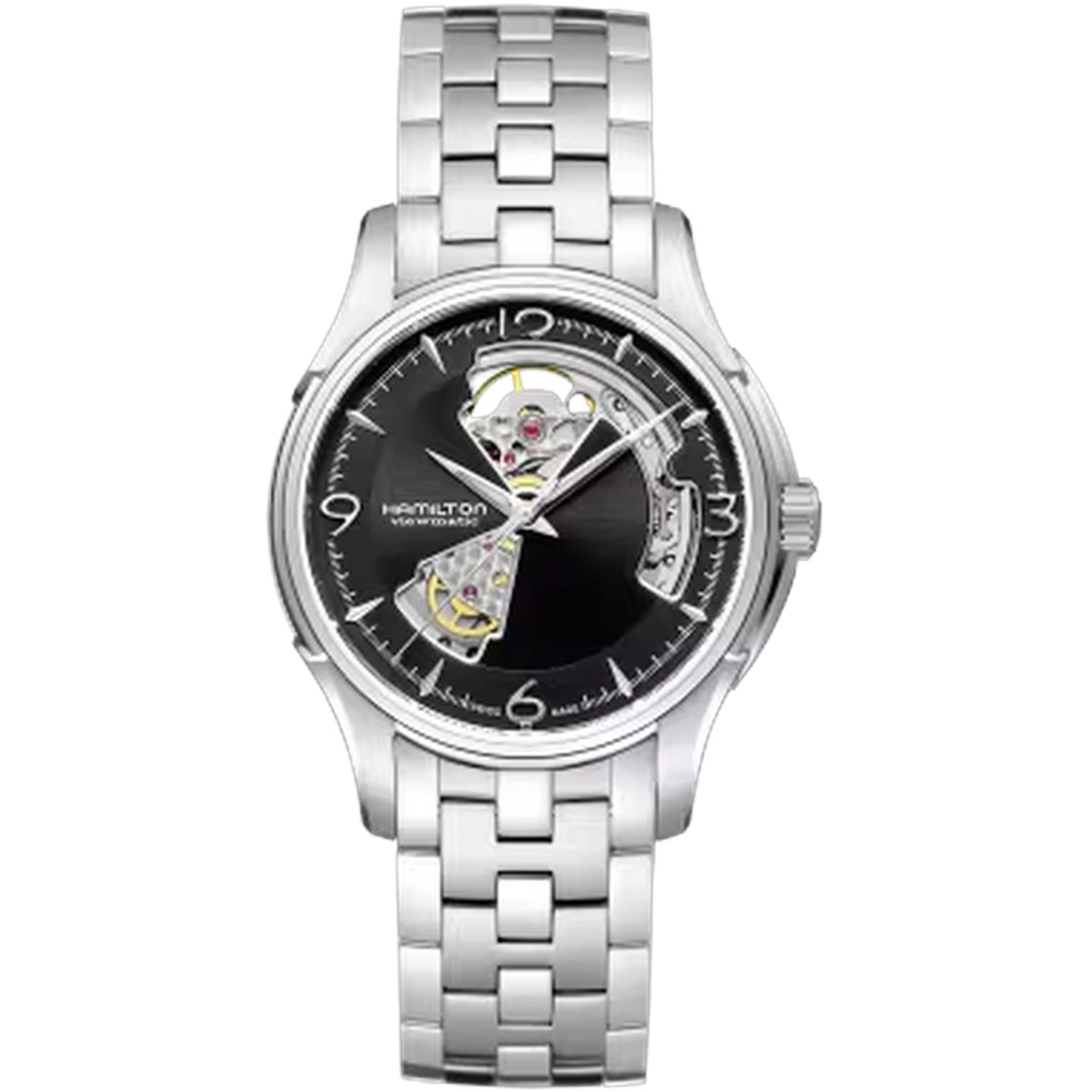 Hamilton Jazzmaster Open Heart H32565135 (2025) - Zwart wijzerplaat 41mm Staal (1/1)