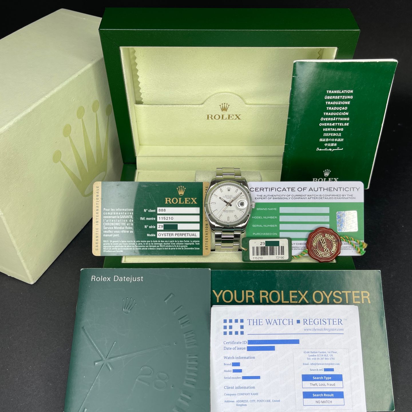 Rolex Oyster Perpetual Date 115210 - (3/8)